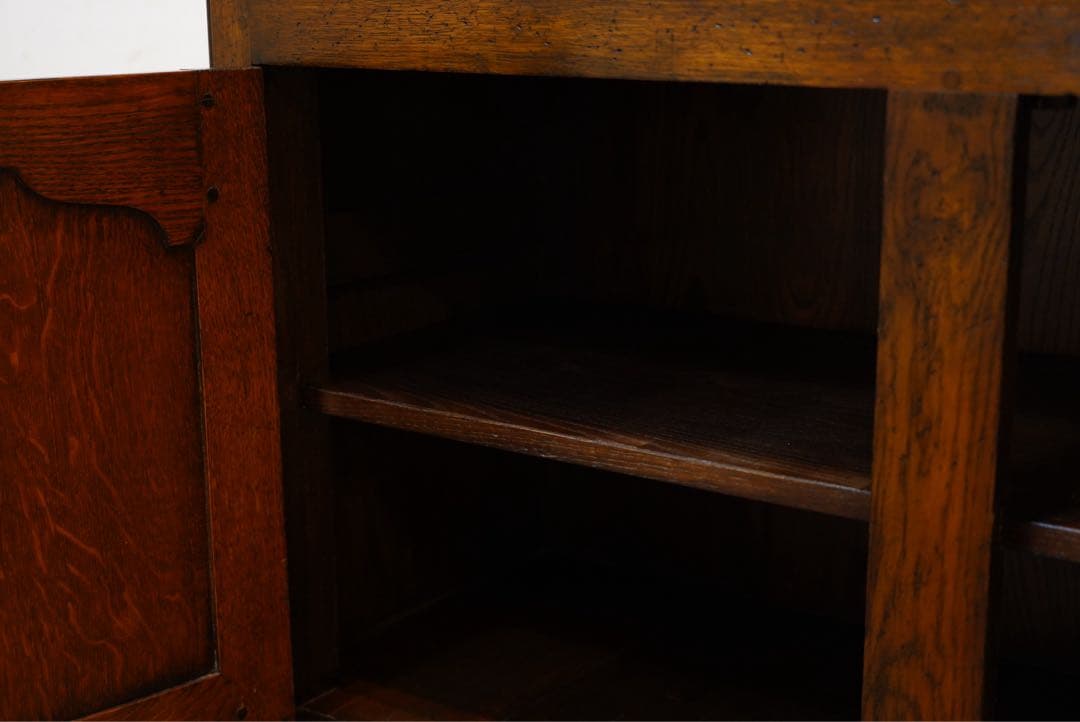 フランスアンティーク　1800年代　古木　キャビネット　カウンター