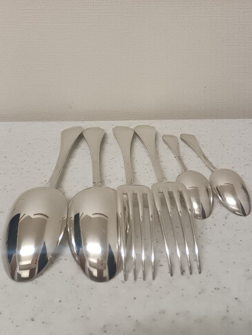 シルバー Christofle アルフェニド フォーク スプーン 6本セット