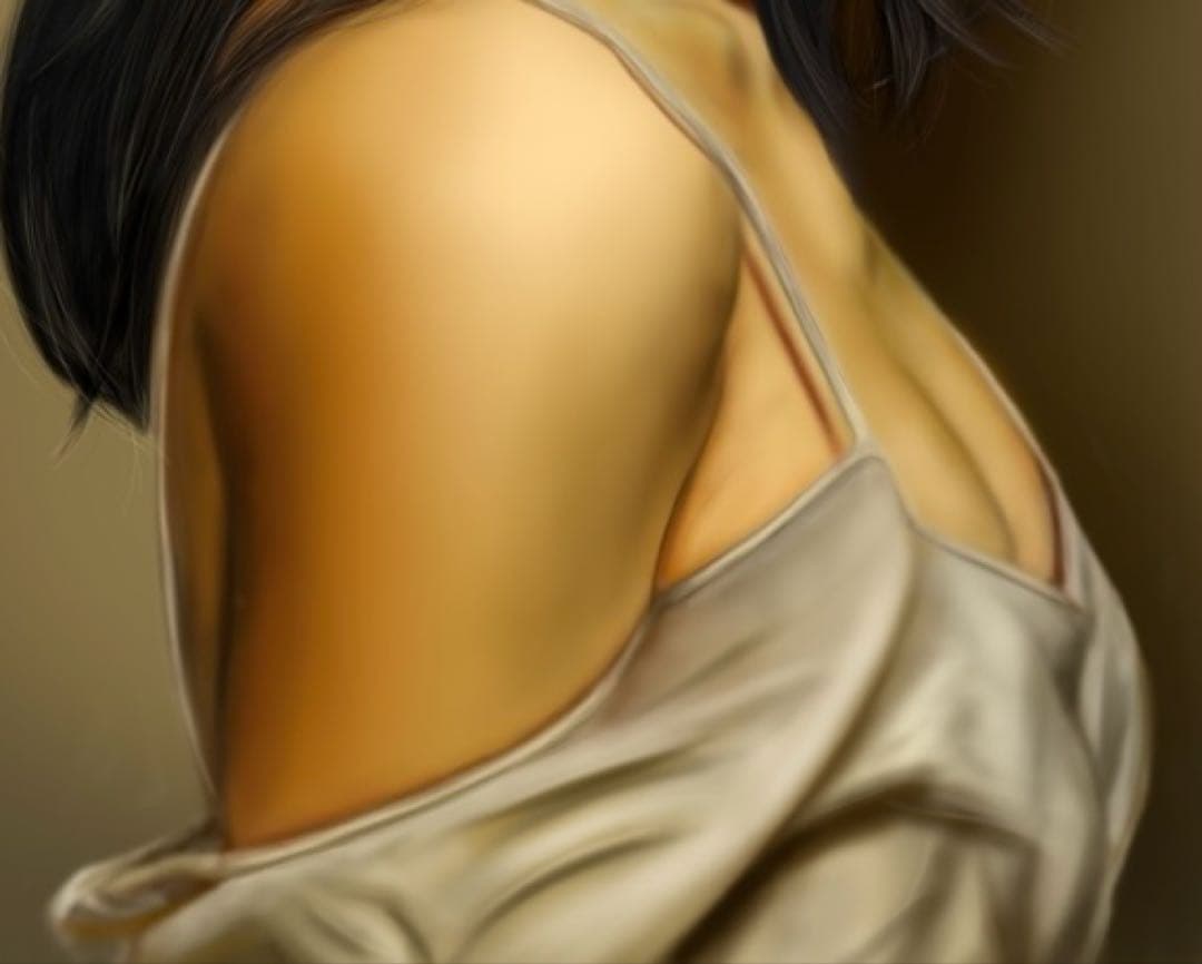 【至高のアート作品・最高級絵画】リアリズム作画・美しい女性をモデルのアート作品