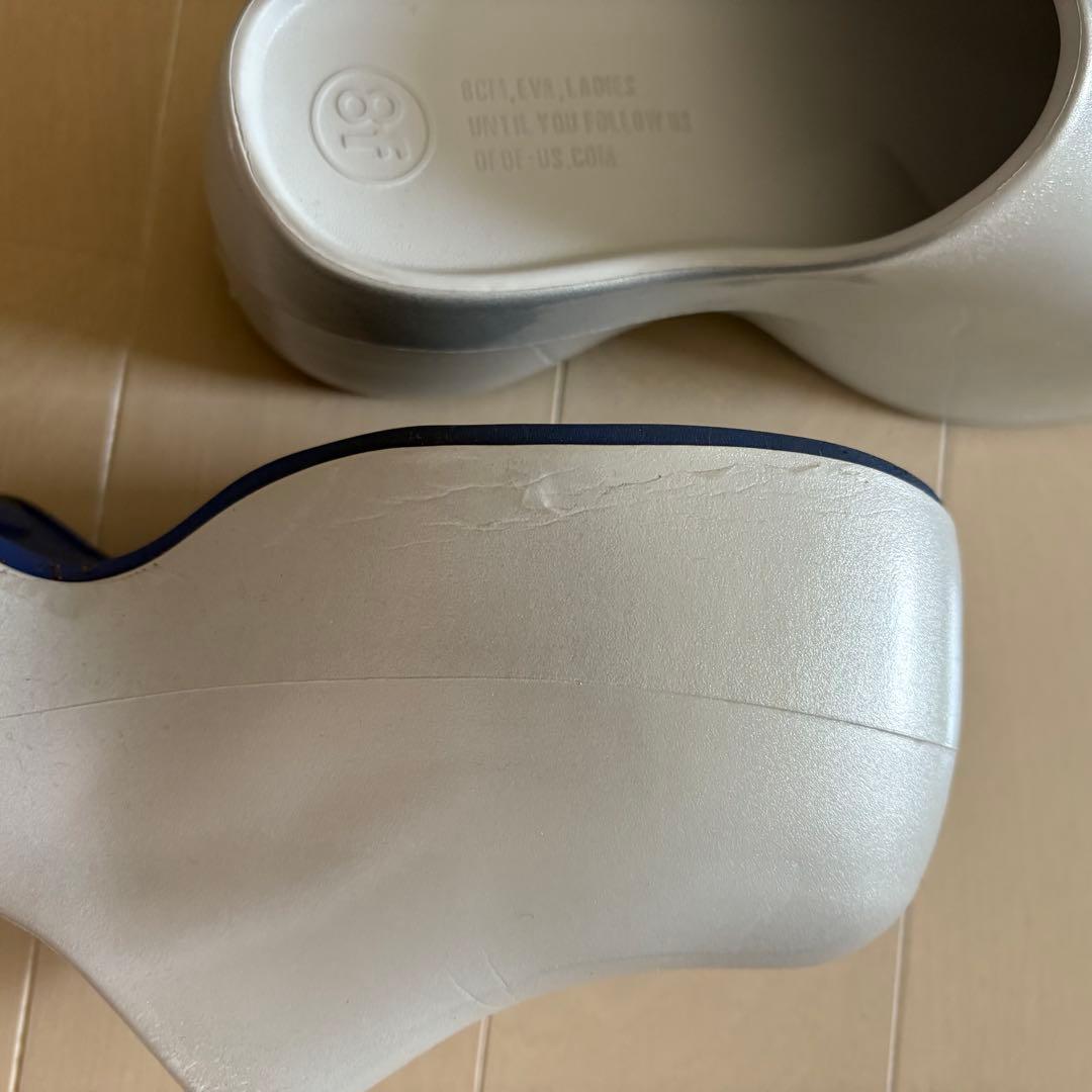 OFOF 厚底サンダル PURE SILVER ミュール