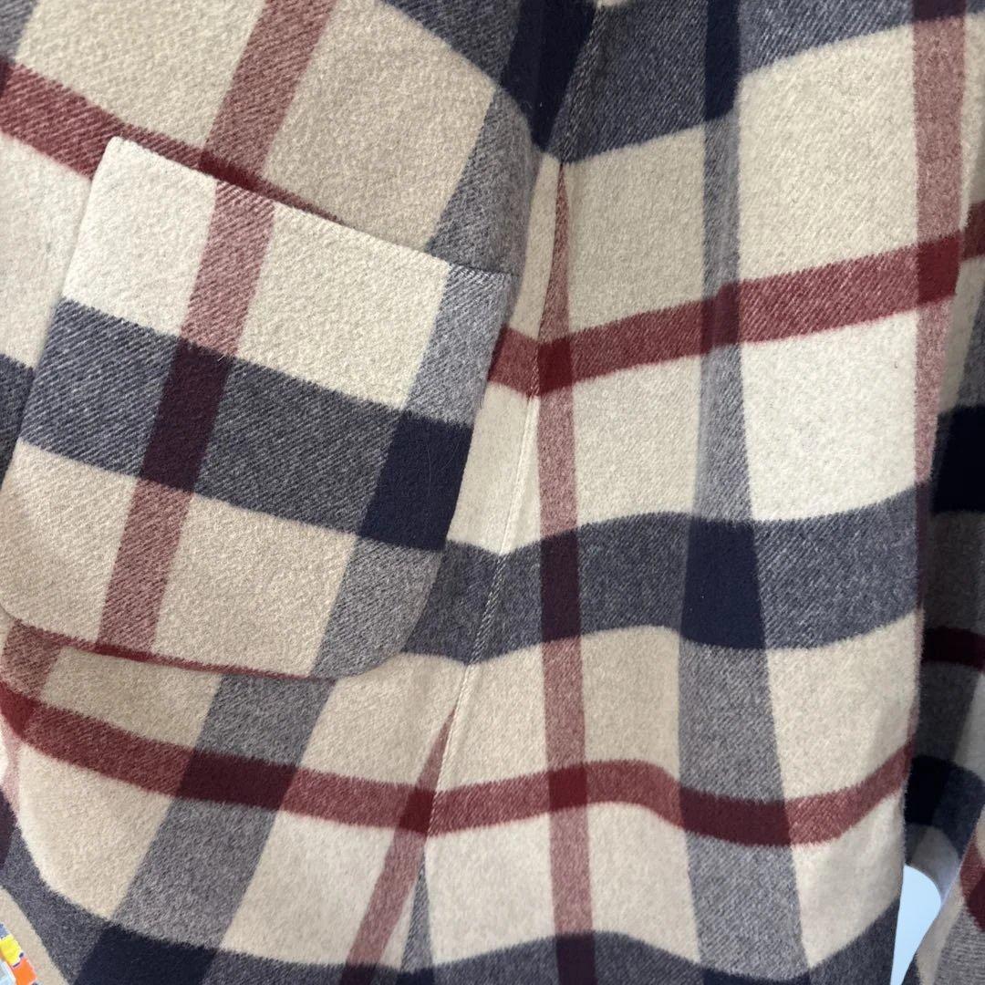 RayBLUE LABELCRESTBRIDGE リバーシブルウールコート