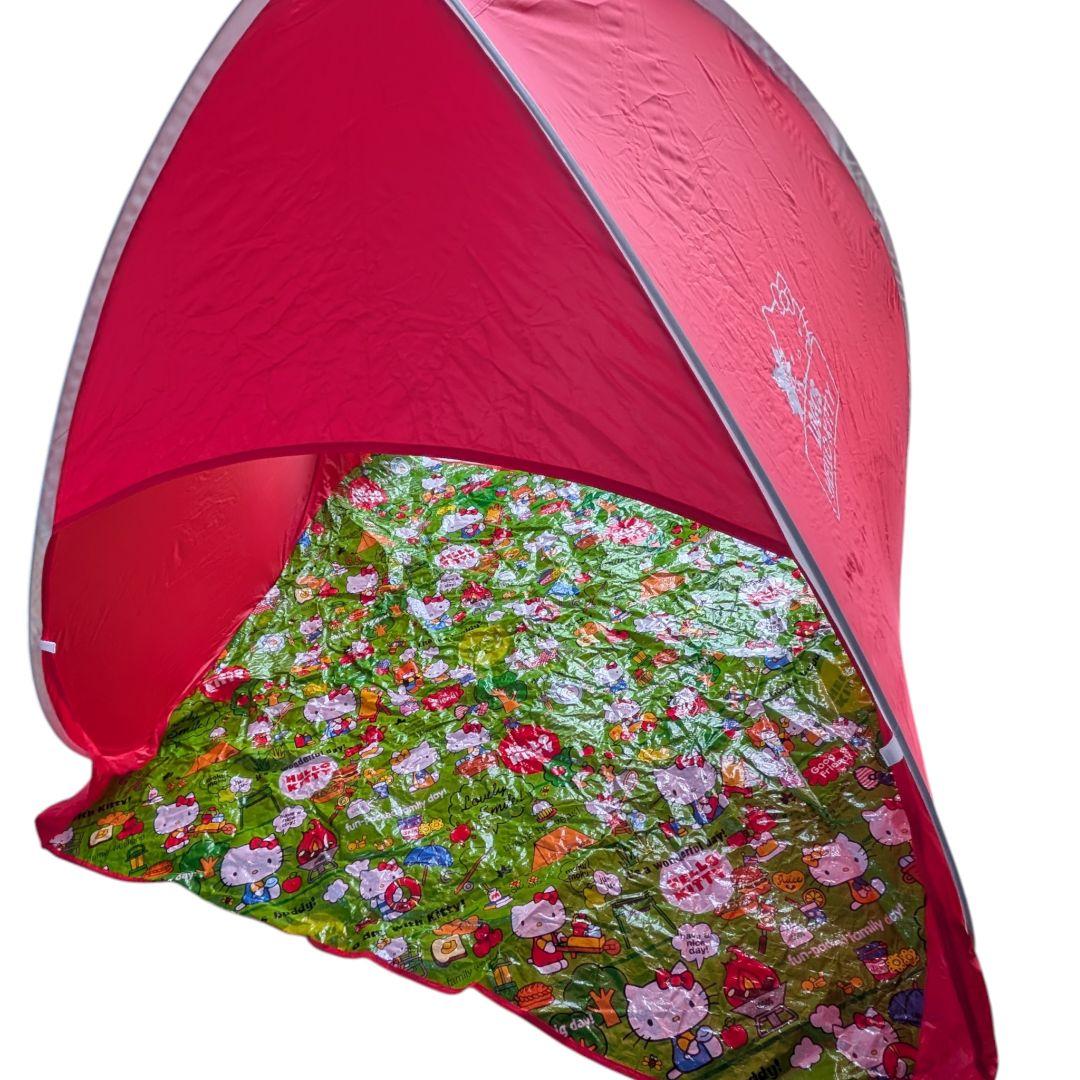 美品 ロゴス ハローキティ コラボ ポップシェード180 テント UVカット
