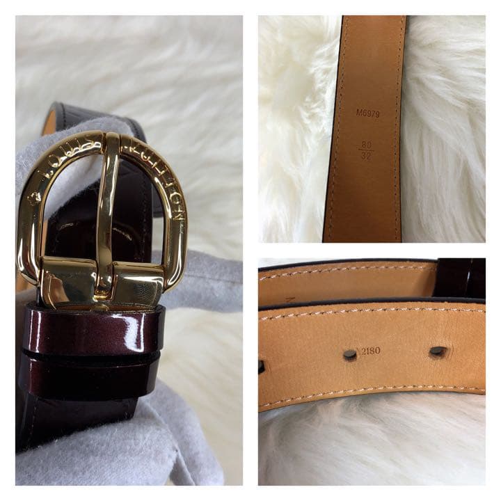 LOUIS VUITTON ベルト ヴェルニ アマラント パテント ユニセックス