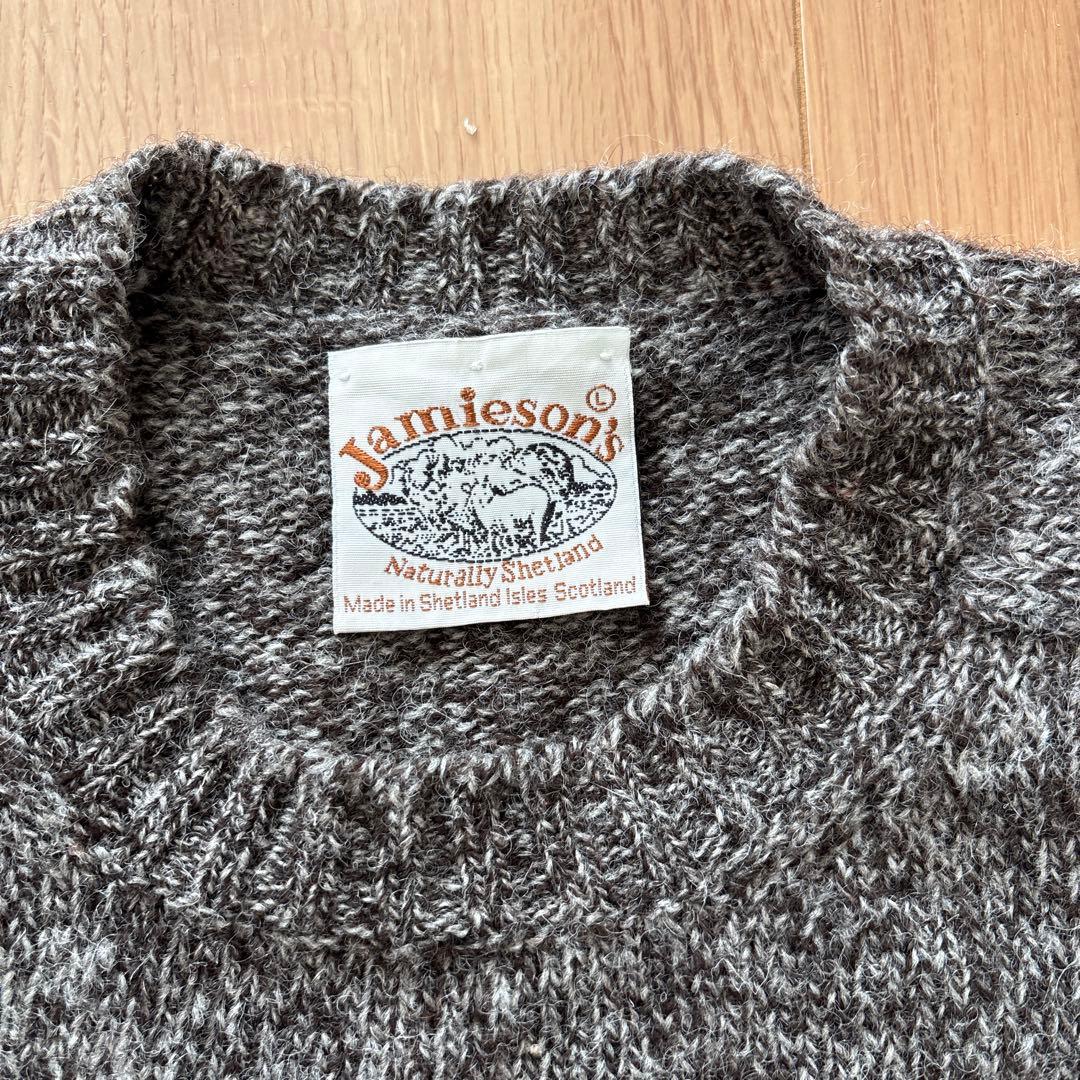 Jamieson's グレー ニットセーター