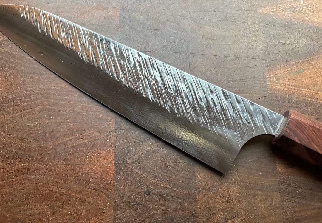 黒崎優　風神　ダマスカス　VG-10 牛刀　210mm 包丁　槌目　越前打刃物