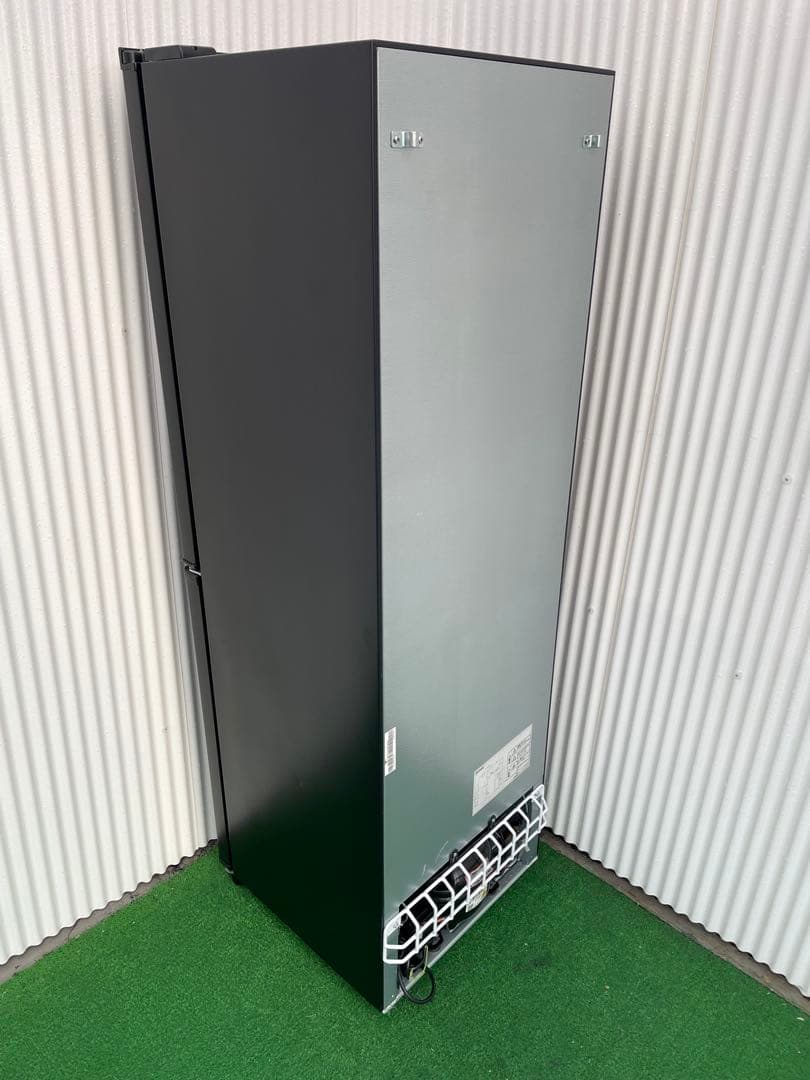 923 アイリスオーヤマ おしゃれブラック 大きめ2ドア冷蔵庫 スリム幅 大容量