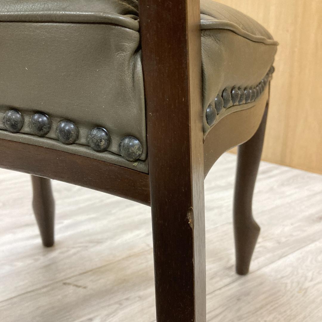 【マルニ】本革　ダイニングチェア ベルサイユ　椅子　 猫脚 A