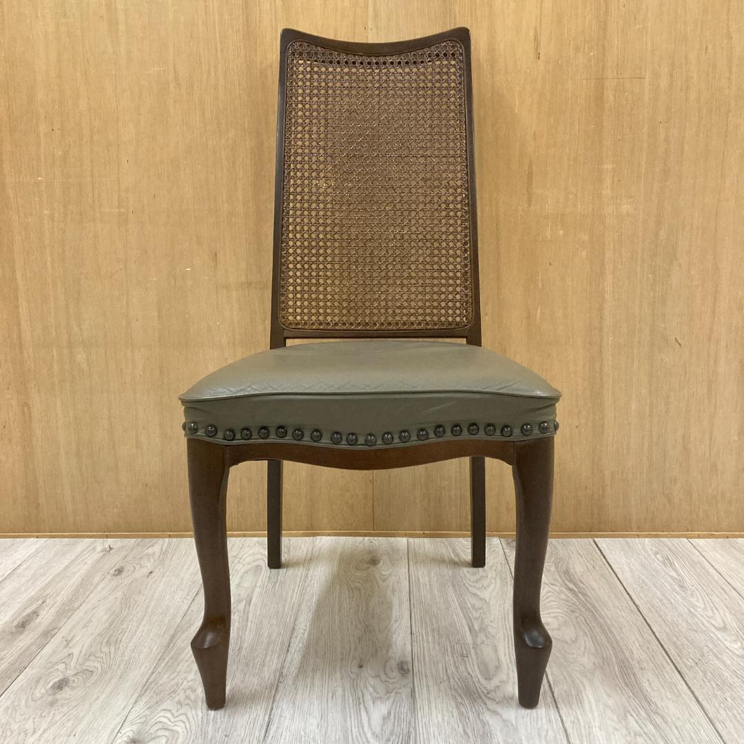 【マルニ】本革　ダイニングチェア ベルサイユ　椅子　 猫脚 A