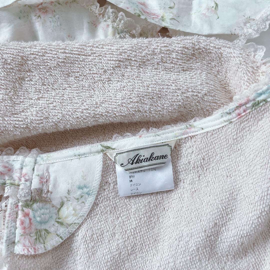 【未使用】Akiakane アキアカネ　さえら　エプロン　ピンク