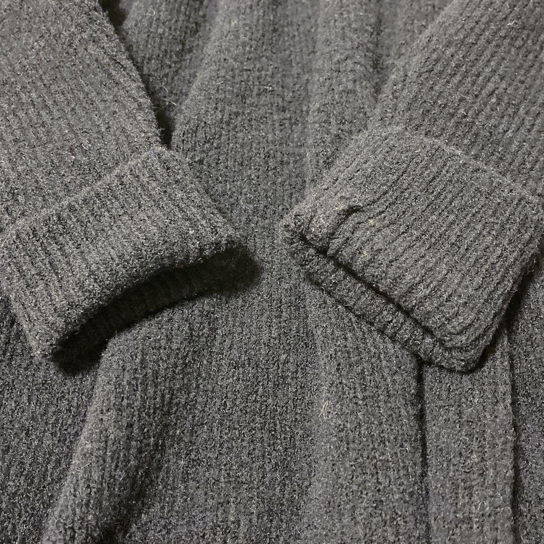 【タグ付】45R　ふわふわループニットワンピース タートルネック ウール