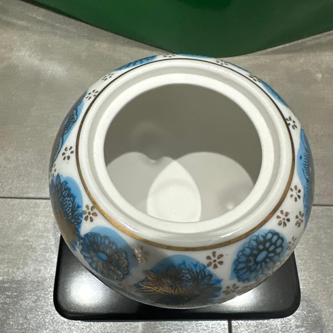 九谷焼　青花詰　香炉