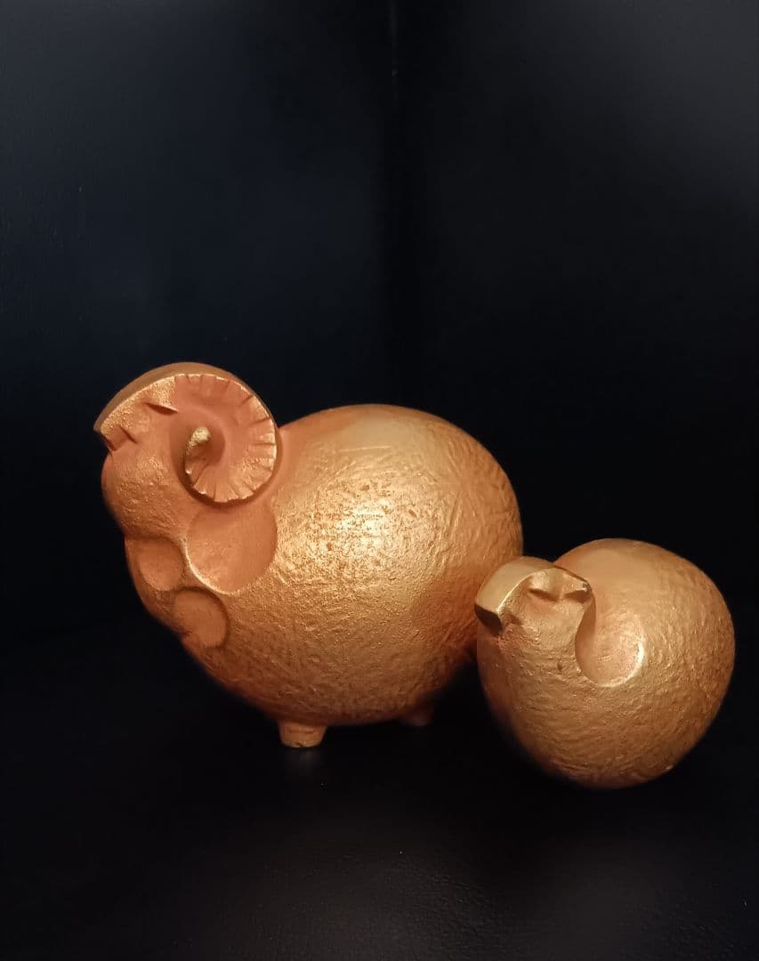 sotaro saegusa 作 昭和レトロ ヴィンテージ 置物 縁起物