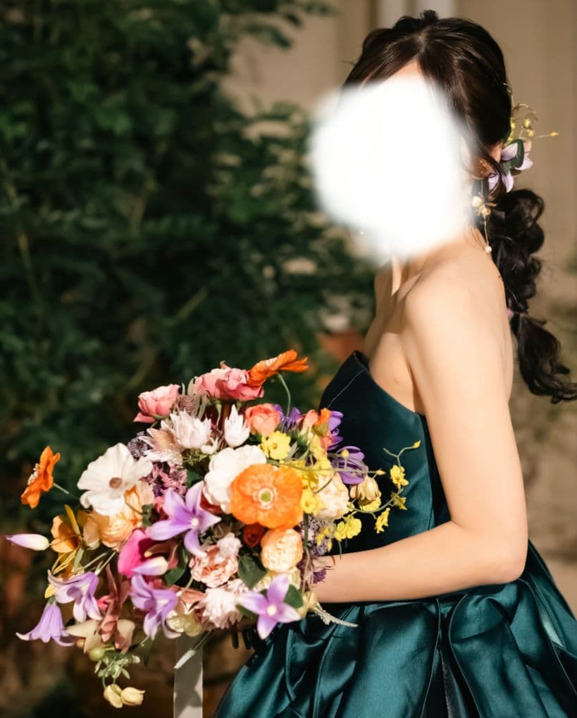 ボリュームたっぷり！ウェディングブーケセット