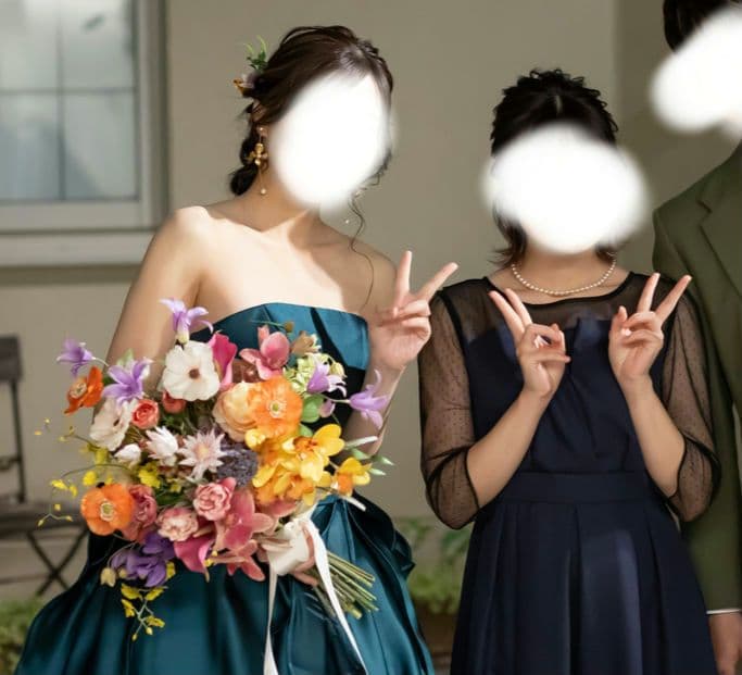 ボリュームたっぷり！ウェディングブーケセット