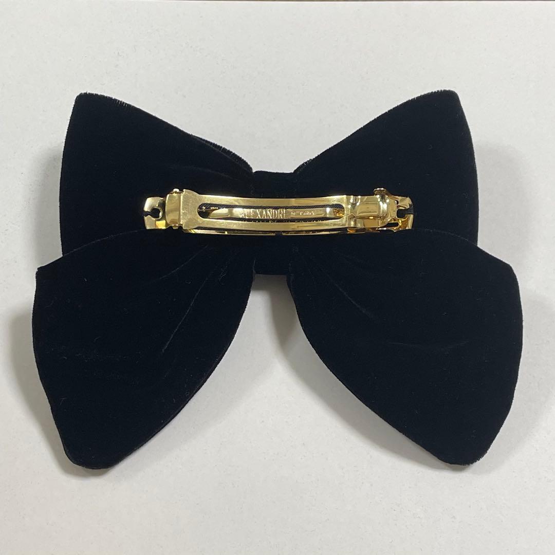 アレクサンドルドゥパリ リボン バレッタ 8cm