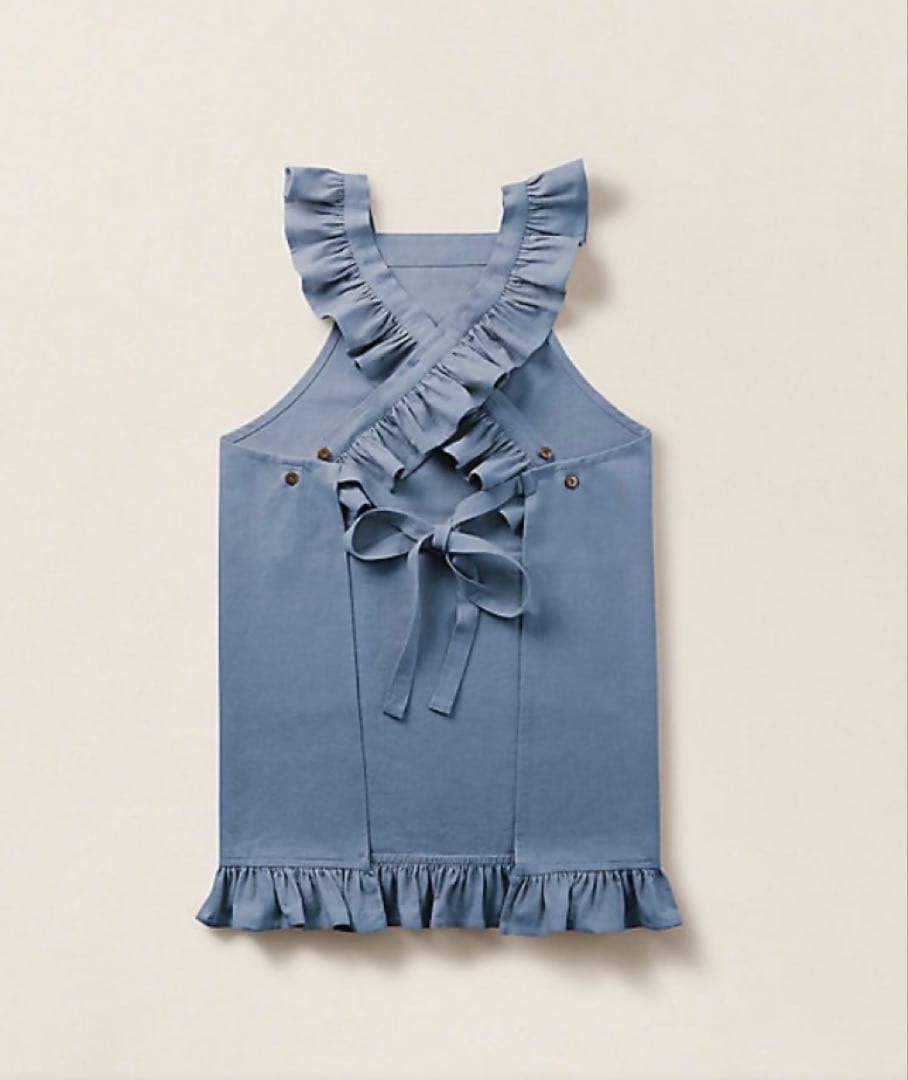 ラルフローレン　　フリルトリム コットン フル エプロン　新品未使用