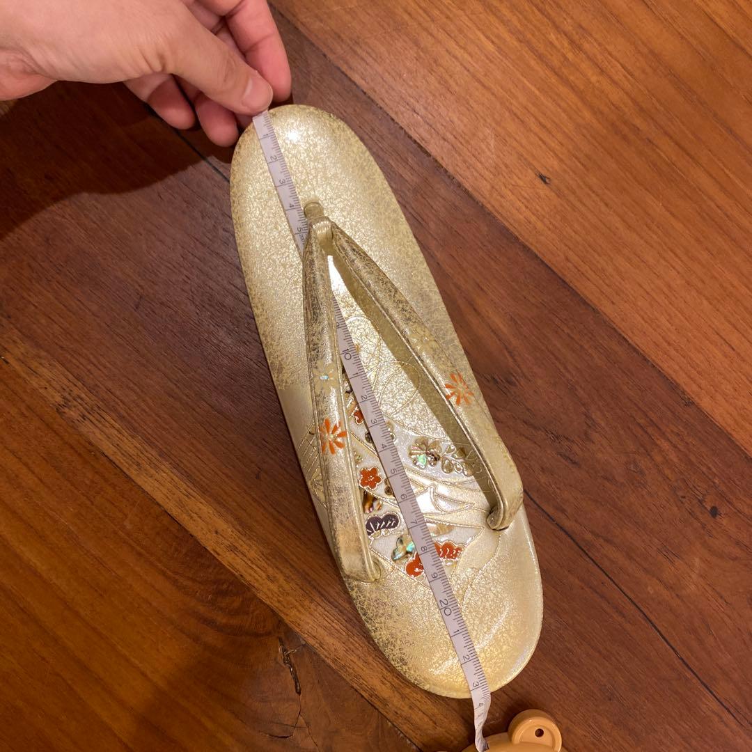 【新品未使用】貝細工　和装　バッグ・草履セット