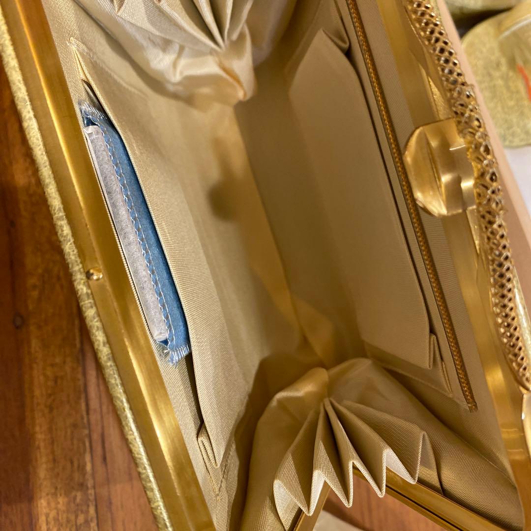 【新品未使用】貝細工　和装　バッグ・草履セット