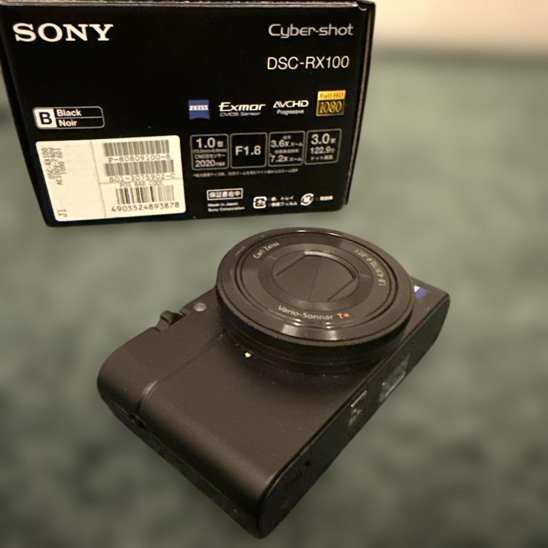 ソニーSONY DSC-RX100 初代コンデジ 箱/バッテリー/ストラップ付