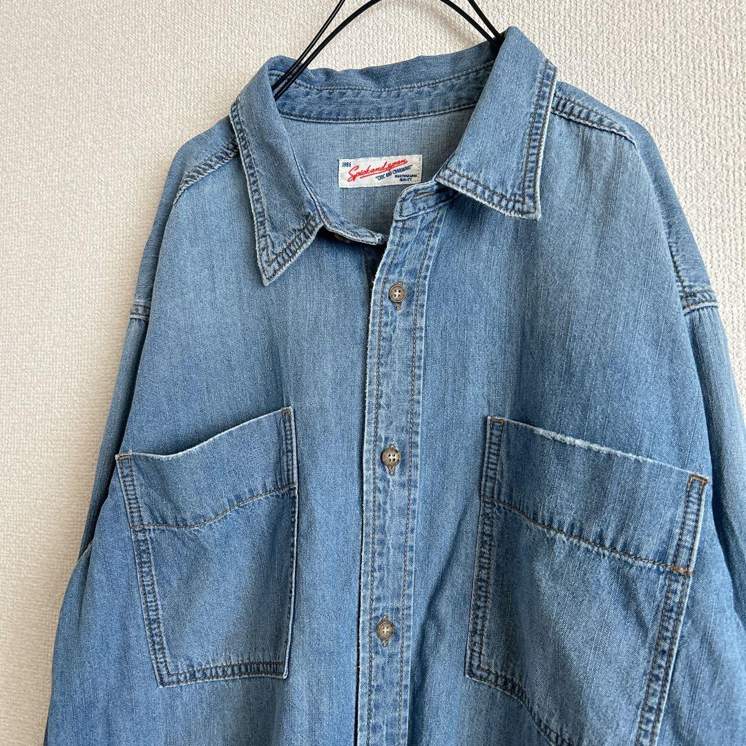 スピックアンドスパン ライトオンスデニムシャツ　2025