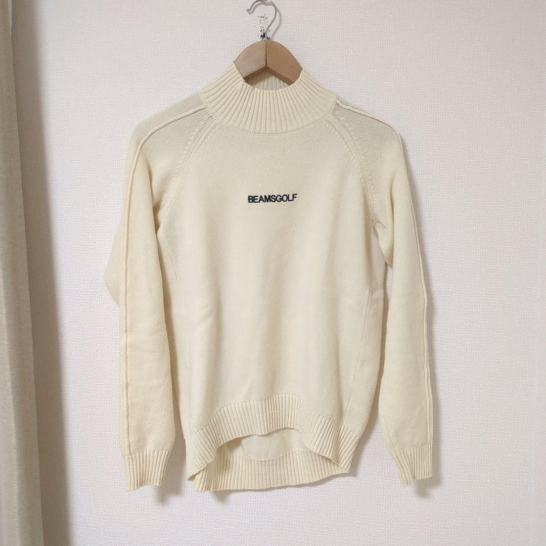 ★美品★BEAMS　GOLF　フロントロゴハイネックニット　サイズ　L