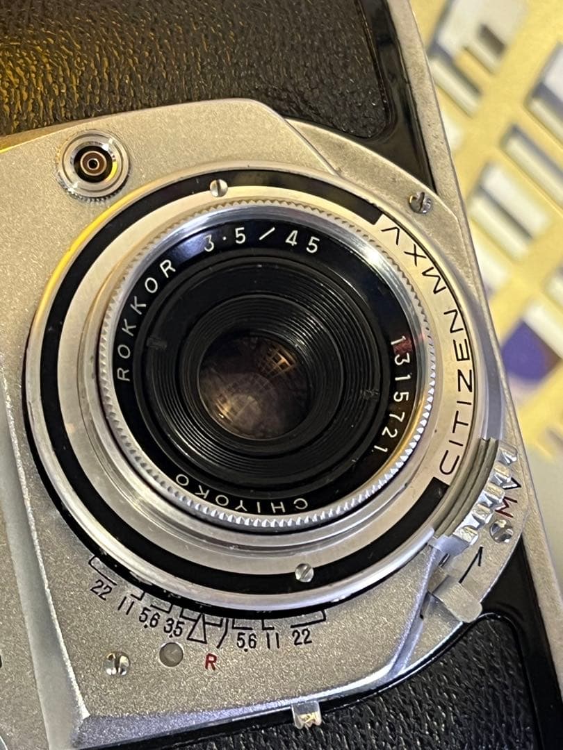 Minolta 'A'-2 レンズ：ROKKOR 45mm f3.5