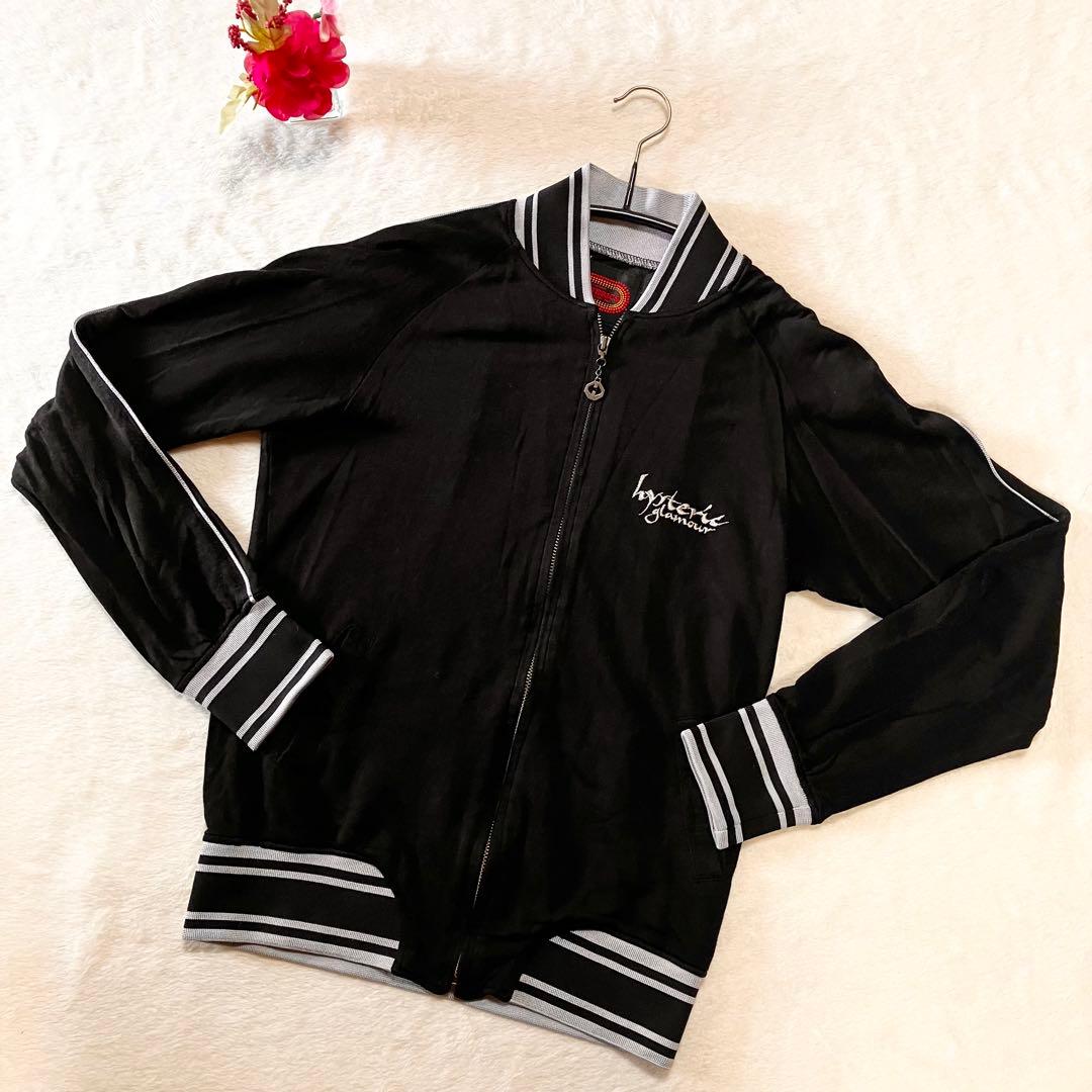 HYSTERIC GLAMOUR レーヨンスカジャン BK フリーサイズ 刺繍