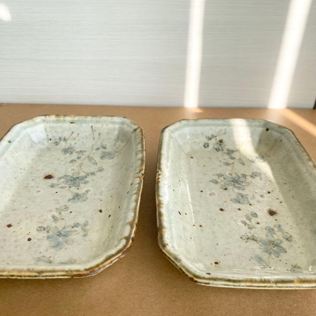 コウホ窯　市野吉記　八角皿　2枚セット