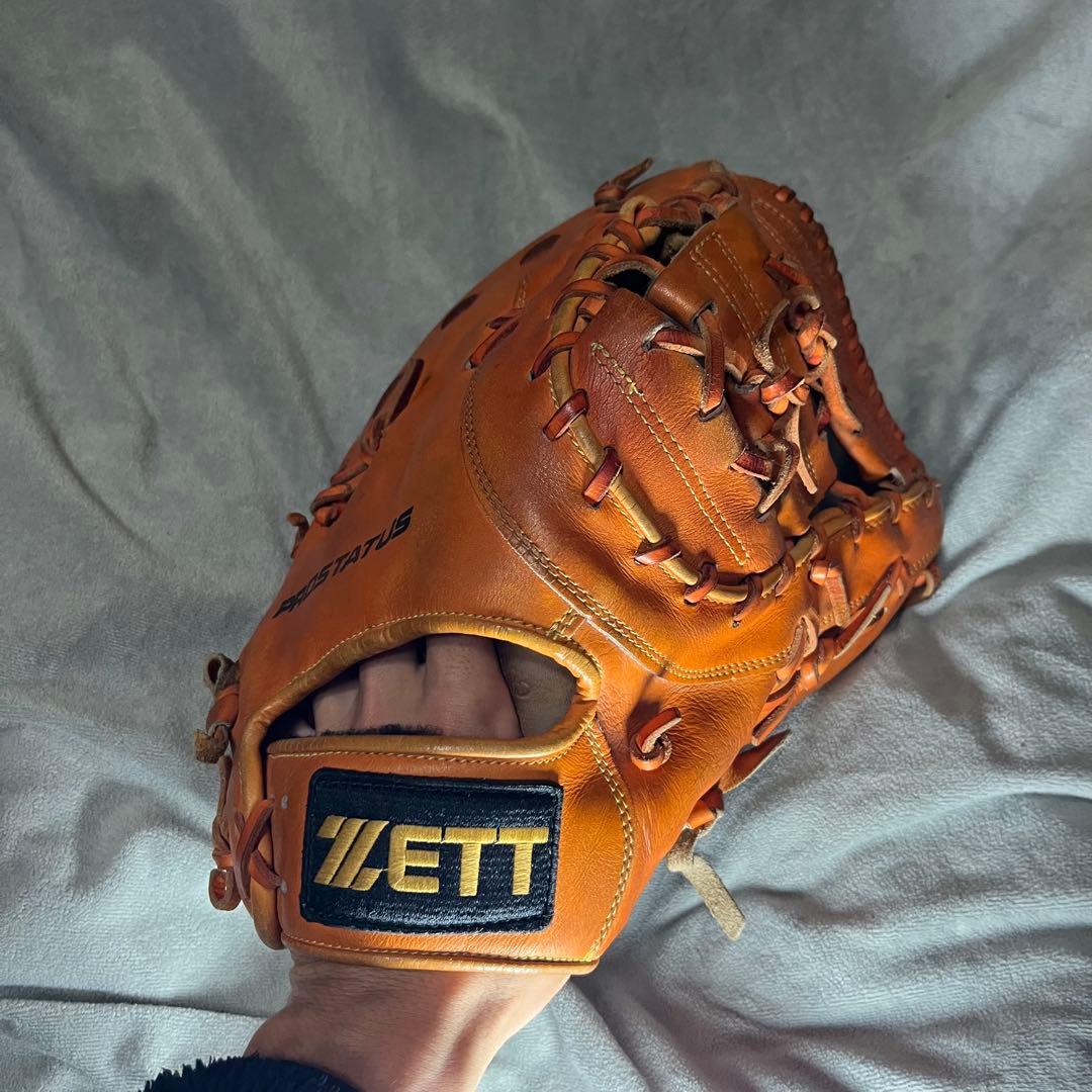 ZETT PROSTATUS 軟式用グローブ 日本製 オレンジ
