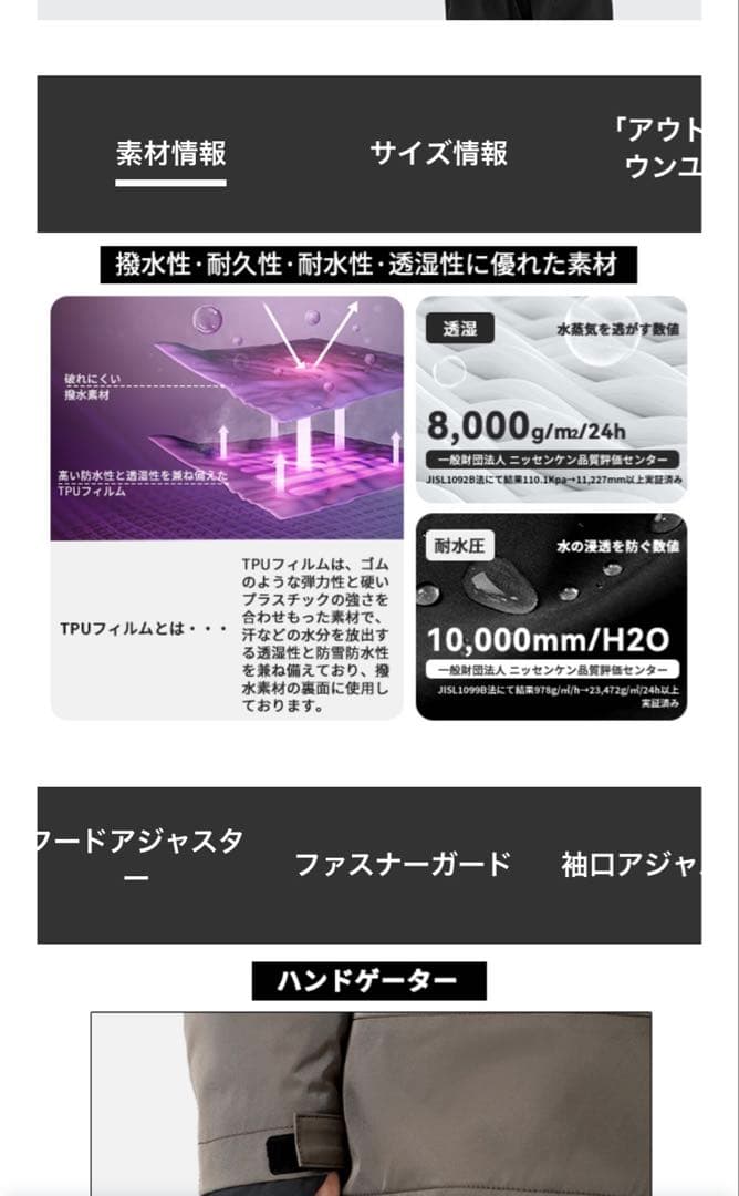 ACTLEIS アクレイス　スノーボード　スキー　ウェア 上下セット