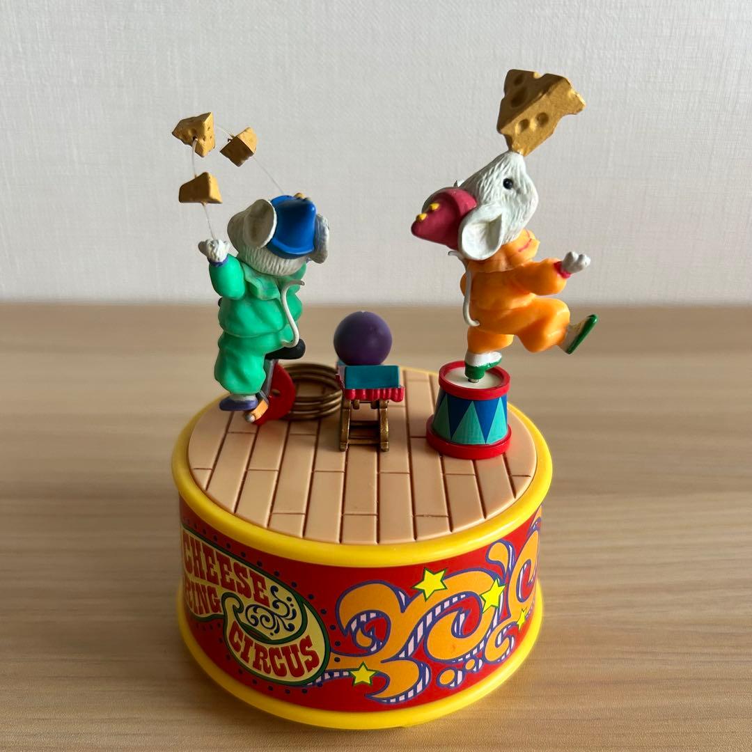 希少　エネスコ社製　オルゴール　チーズリングサーカス　94年製　レトロ　当時物