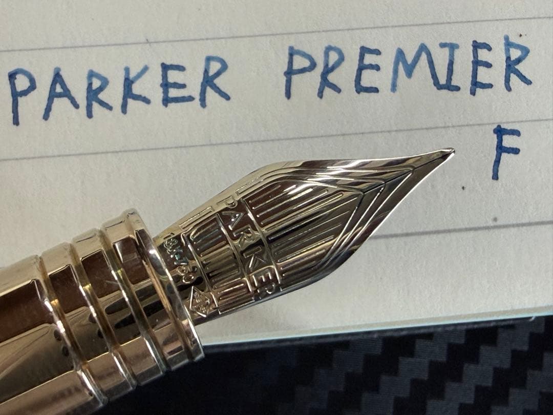 未使用に近い パーカー プリミエ ストームグレー GT F 細字 万年筆