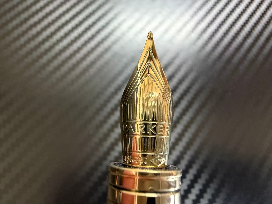 未使用に近い パーカー プリミエ ストームグレー GT F 細字 万年筆