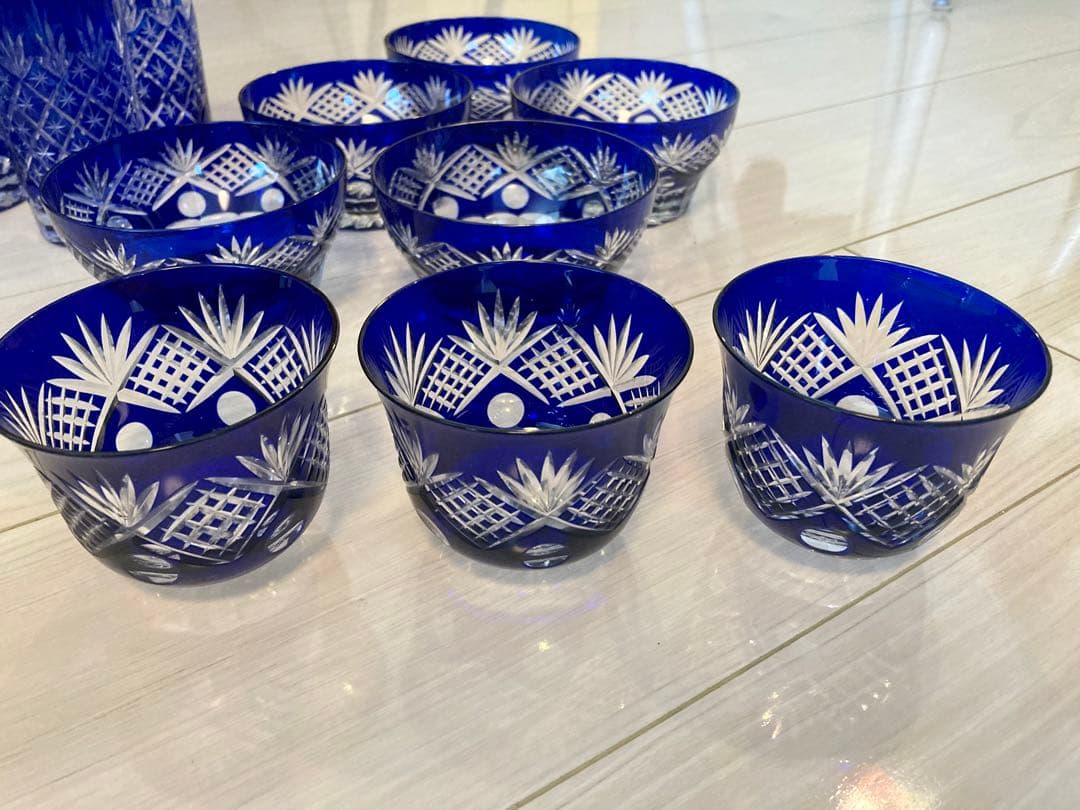 【格安！】切り子食器美品16個セット/切子