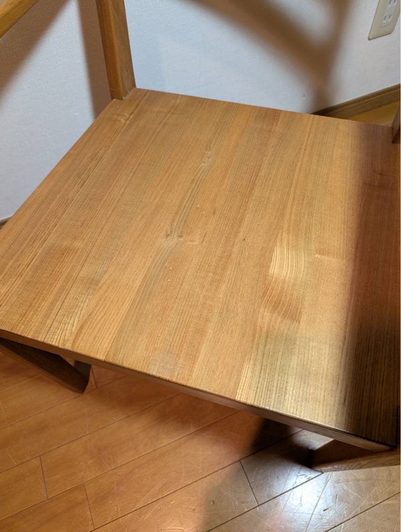 ■送料込■無印良品 ラウンジチェア タモ材 木製イス 椅子 北欧 廃盤品