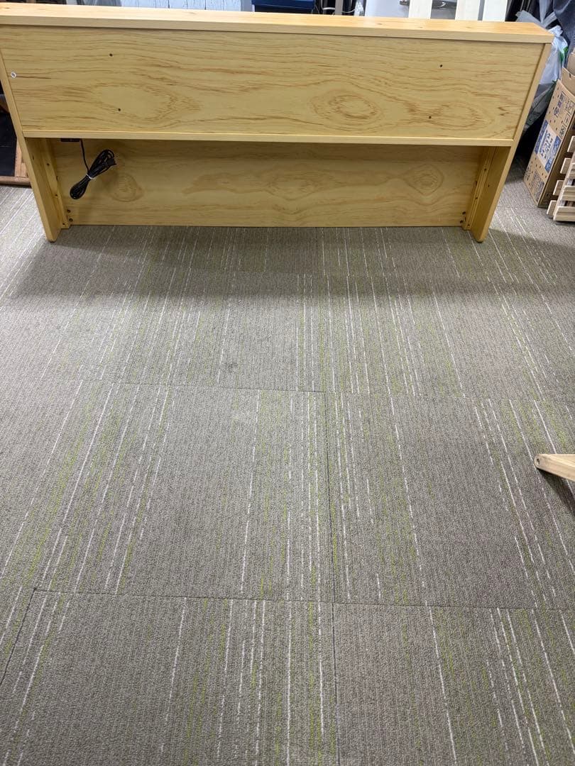 【洗浄消毒作業済】モダンデコ　ダブルサイズ　すのこベッド　フレーム