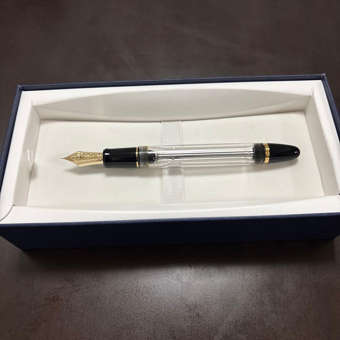 《*え様 PILOT カスタム823 透明軸　F 細字 パイロット