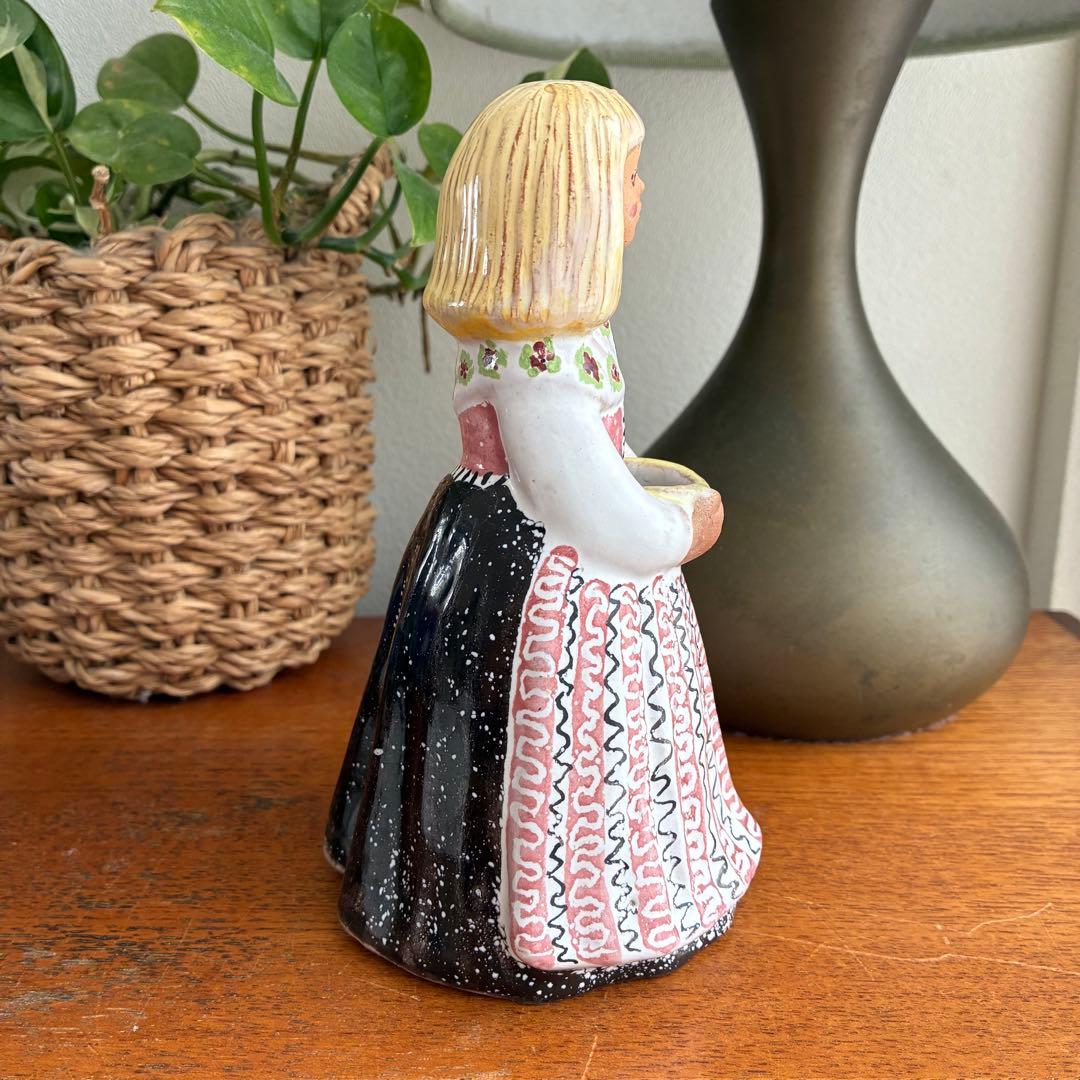 Rutebo ルーテボ フィギュア フラワーガール 北欧ビンテージ アンティーク