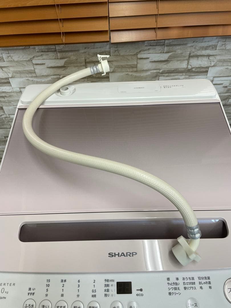 SHARP シャープ 7kg 全自動電気洗濯機 ES-GV7H-P 2024年製