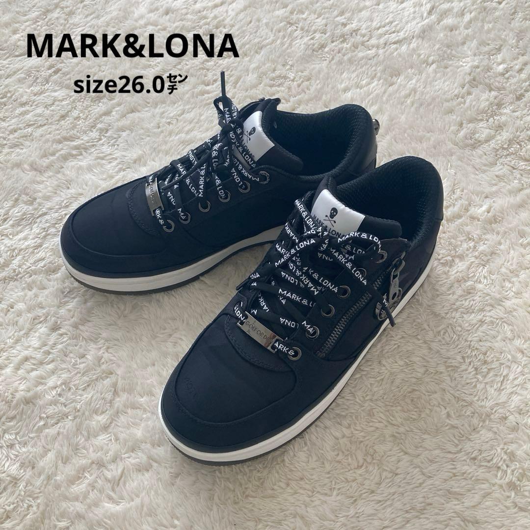 新品！MARK&LONA マークアンドロナ　ゴルフシューズ　ブラック　26.0㌢