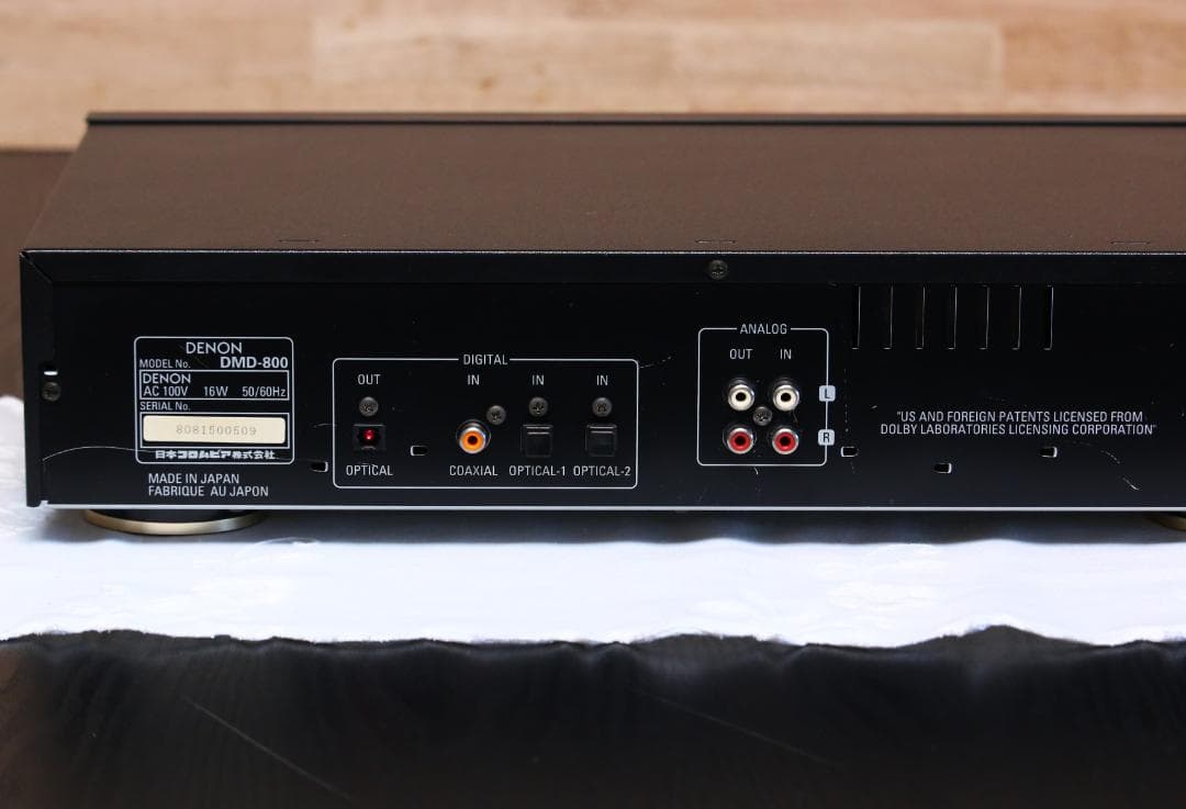 DENON DMD-800　MDプレーヤー/レコーダー　 日本製　ブラック