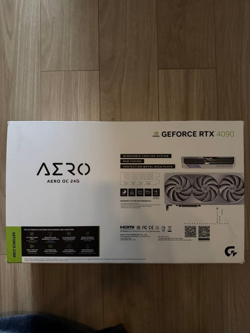 GIGABYTE RTX4090 AERO グラフィックボード　実使用