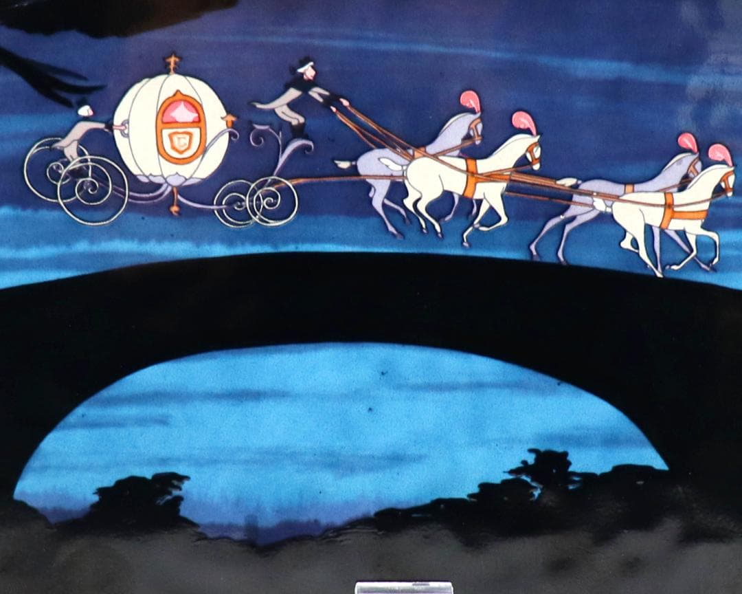 シンデレラの馬車 ウォルト・ディズニー 公式 ヴィンテージ ステンドグラス箱付き