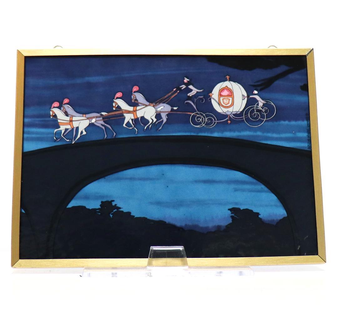 シンデレラの馬車 ウォルト・ディズニー 公式 ヴィンテージ ステンドグラス箱付き