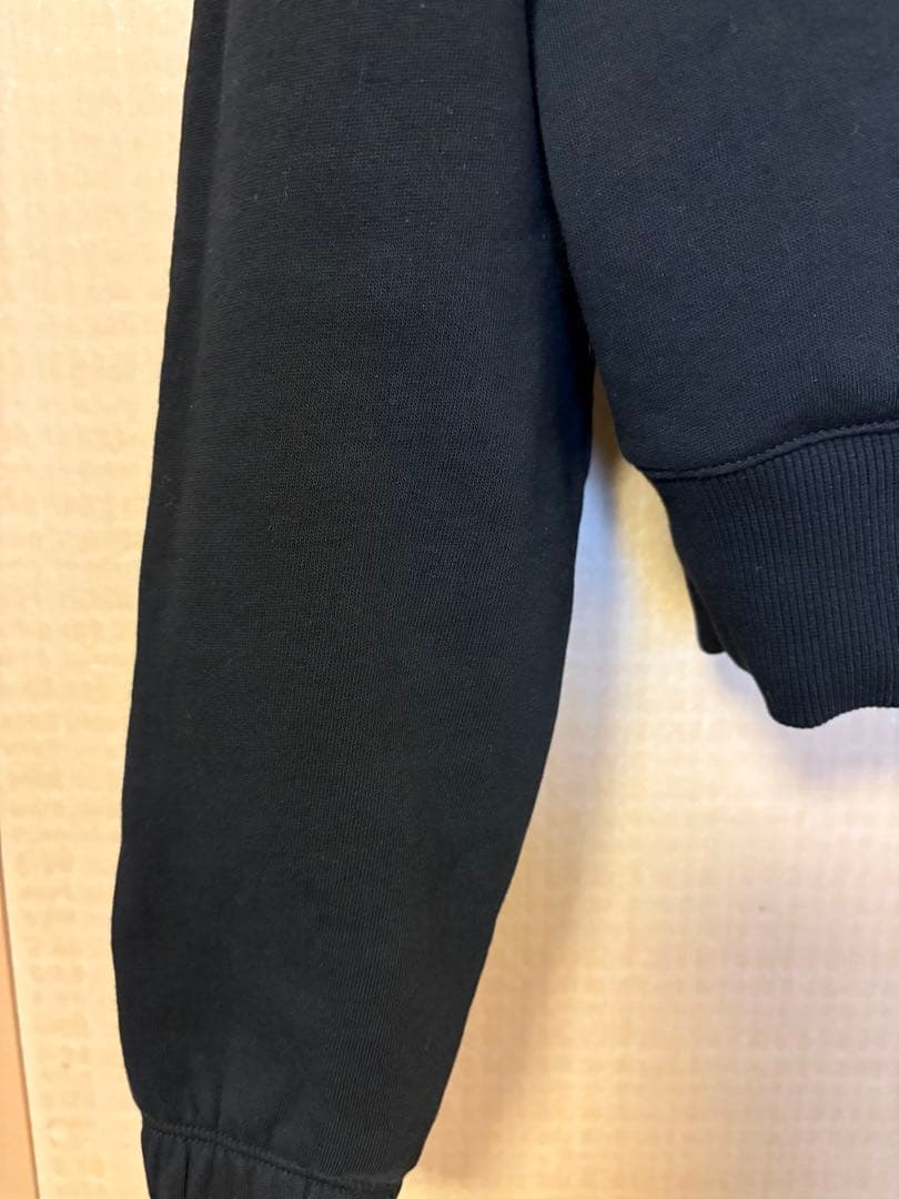   クロップドスウェットシャツ ブラック sサイズ