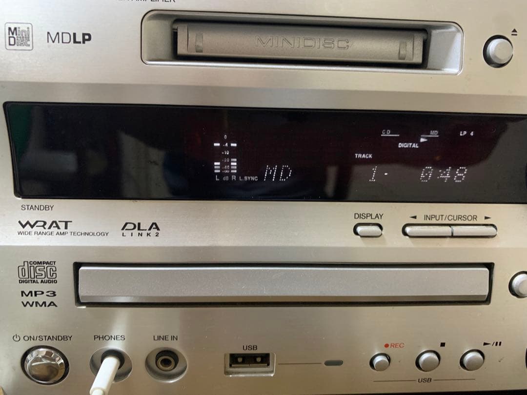 ONKYO® CD/MD TUNER ミニコンポ FR-N7SX 動作OK