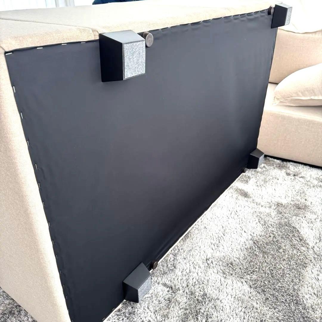 超美品 ローソファ2人掛け 左肘置き モダン ベージュ