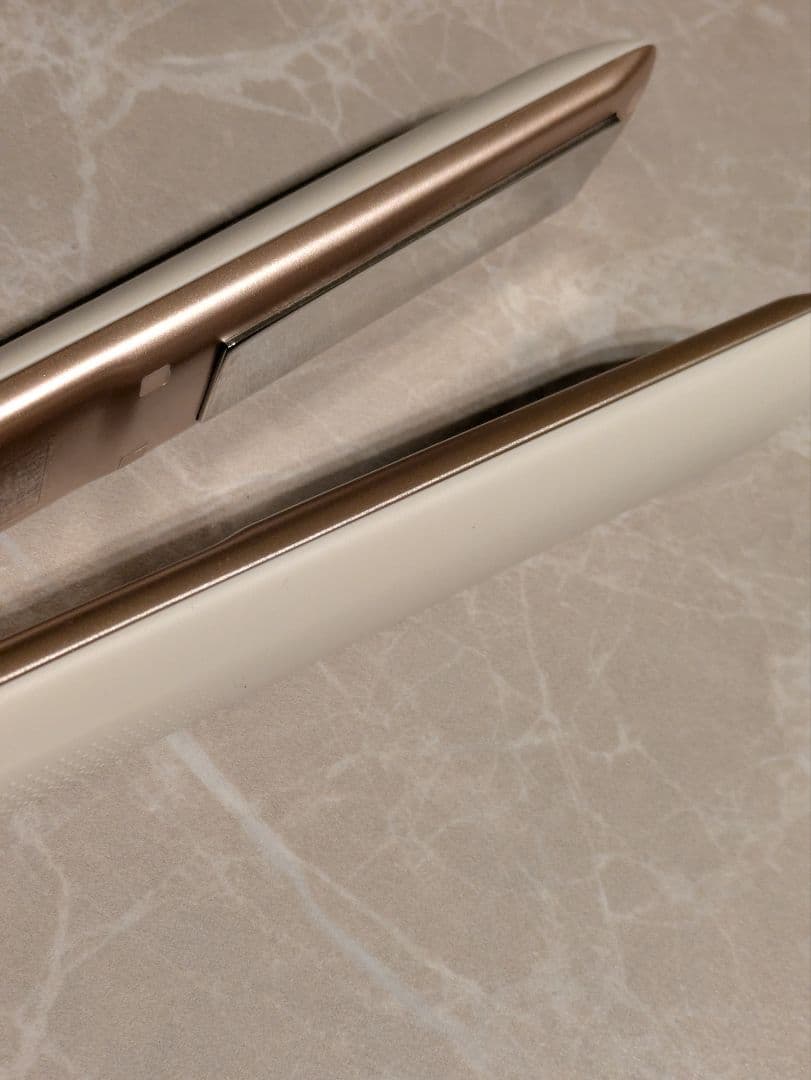 Kiboerヘアアイロン ホワイト/ゴールド