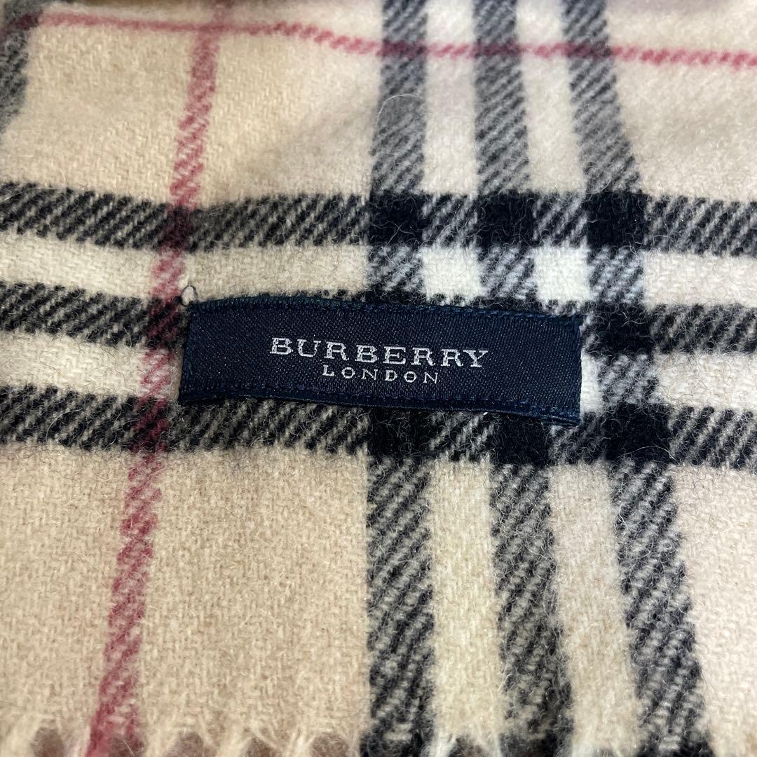 BURBERRY バーバリー ロンドン　ノバチェック柄ウールブランケット　膝掛け