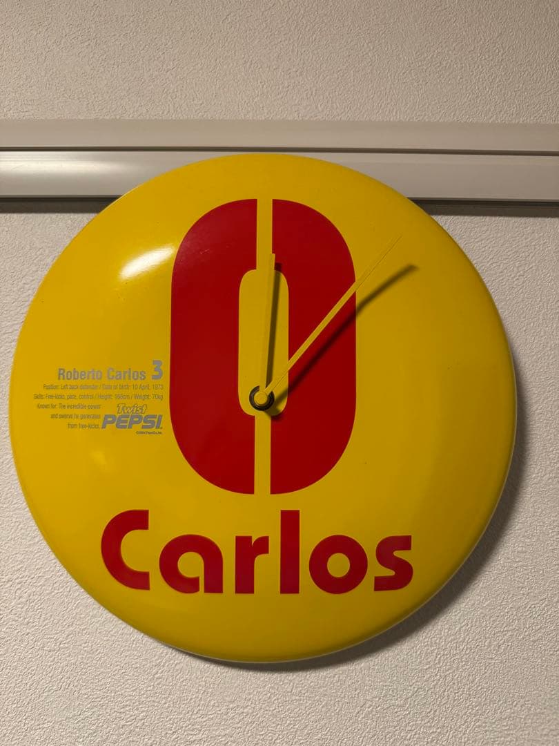 Pepsi 缶バッジ時計　サッカー